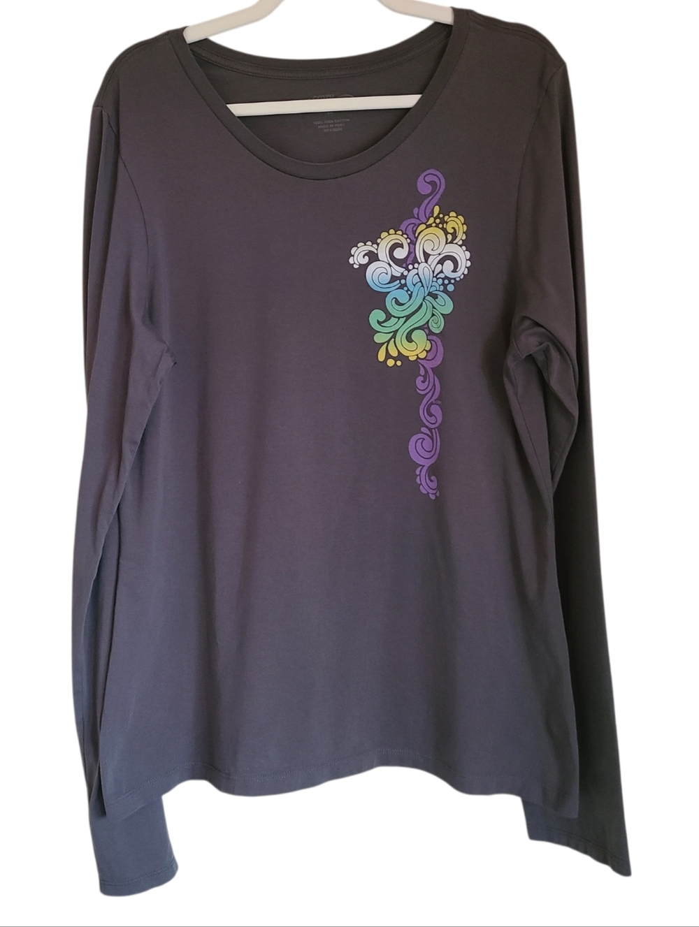 crazy shirts 100% pima cotton charcoal grey size XXL